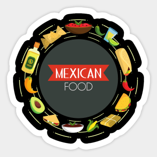 Mexican Food Sticker